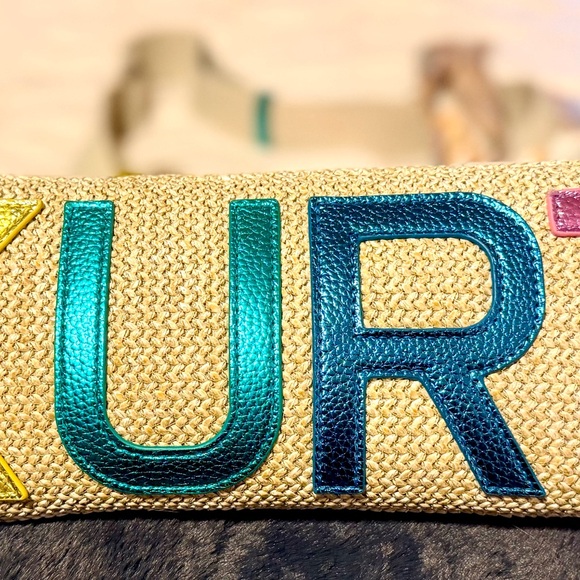 Kurt Geiger Beige Tote with Pink and Green Accents - Picture 3 of 7